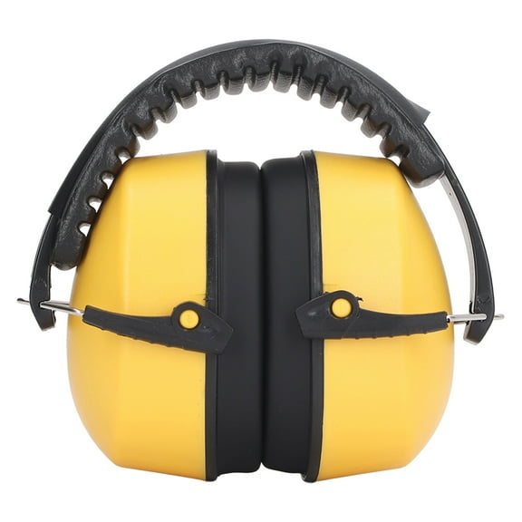 Orejeras para bebés con bloqueo de ruido, protección auditiva, auriculares infantiles de rotación libre para dormir, color amarillo
