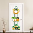 thumbnail image 3 of Tnobhg Door Sign St. Patrick's Day Ornament with Lanyard Creative Shape Classic Color Shamrock Hanging Pendant Wall Art Decor, 3 of 8