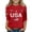 #A03-Red, variant on Abcomgle Girls 4th Of July Shirts 2026 USA Flag Graphic Patriotic Tops 3/4 Sleeve Crewneck T Shirt Funny Independent Day T-Shirt,Navy,11-12Years