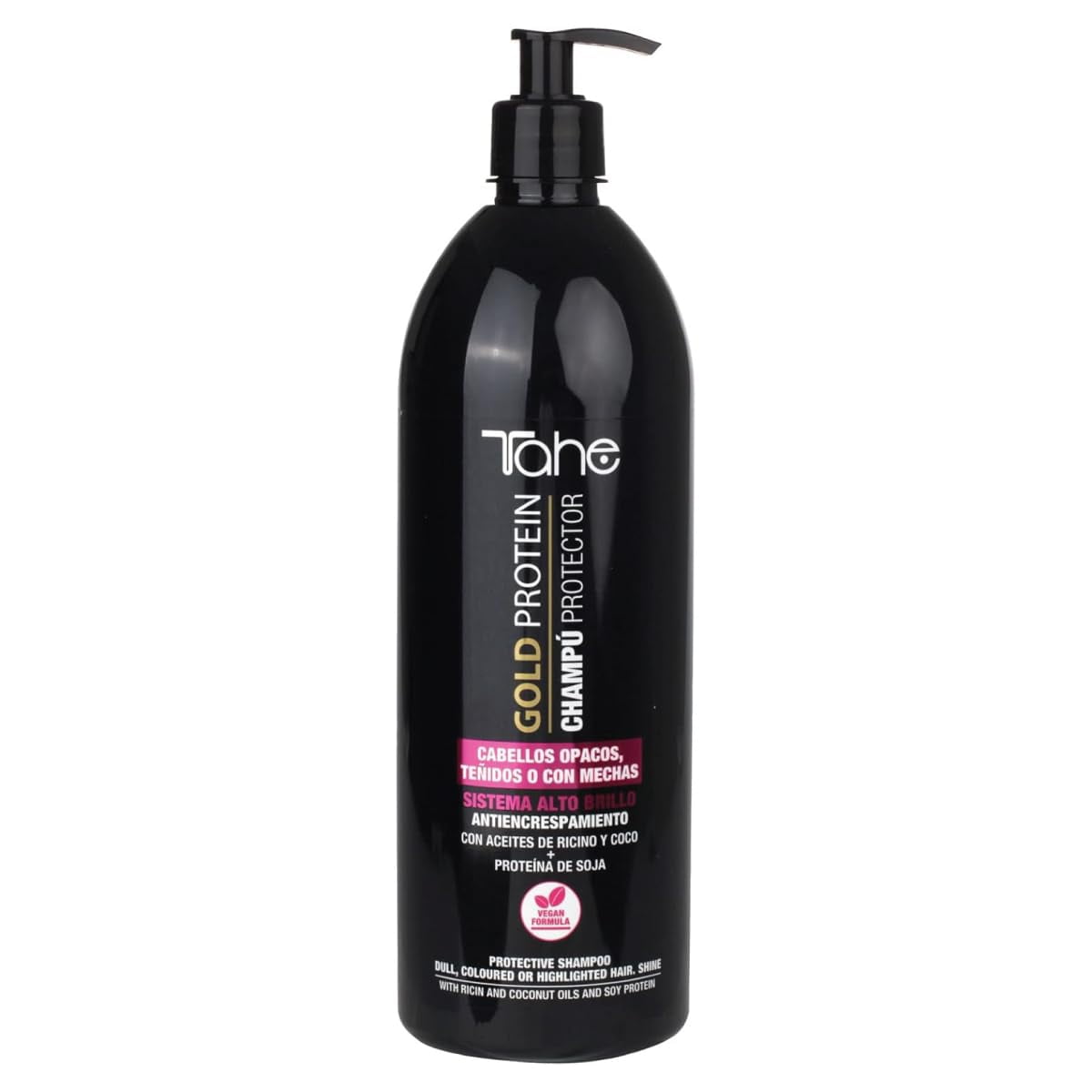 Tahe Gold Protein For Colored Hair kit - Shampoo 1000ml + Mask 1000ml - Color Protection & Shine