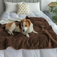 thumbnail image 4 of Premium Waterproof Pet Blanket 100x75cm, Soft Flannel & Lambswool, Reversible Warm Throw for Dogs & Cats, TPU Watertight Membrane, Cozy Indoor/Outdoor Use, Durable & Easy Clean, 4 of 6