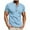 Light Blue, variant on Shirts for Men DYTTDG Men's Fashion Round Neck Button Short Sleeve T-Shirt with Pocket Tee Casual Sports Pullover Shirt Black M