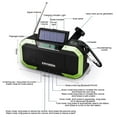 thumbnail image 4 of ZheElen Hand Crank Radio Hiking Backpacking USB Rechargeable Flashlight IPX5 Waterproof Bluetooth-compatible Phone Charger Power Bank Orange, 4 of 9