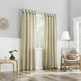 thumbnail image 5 of No. 918 Hathaway Twist Tab Semi-Sheer Tab Top Curtain Panel, 40"x84", Taupe, 5 of 8
