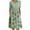 Green, variant on Pntutb Womens Plus Size,Women's Summer Round Neck Short Sleeve Folding Printed Dresses With Pocket