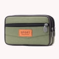 thumbnail image 4 of Multi Layer Men Phone Pouch Waist Bag Fanny Pack Canvas Purse (Camel 2), 4 of 7