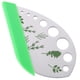 thumbnail image 1 of Pelador de hierbas brillar acero inoxidable 9 agujeros herramienta de cocina verde, 1 of 5