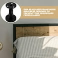 thumbnail image 2 of 4 piezas de marco de cama ajustable, herramienta antivibración, parachoques de ruido, topes para cabeceros, cabeceras para camas, armarios, sofás, color negro, 2 of 7