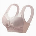 thumbnail image 2 of ALLLIST Bras for Women Lace No Underwire Push up Bralette Seamless Pink Solid Plunge for Women Size L-4XL, 2 of 9