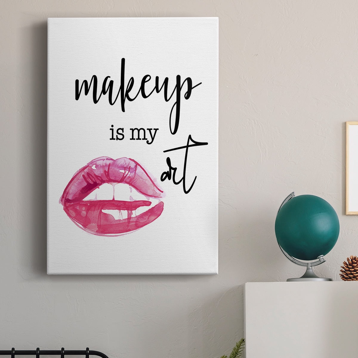 Makeup is My Art Premium Gallery Wrapped Canvas - Ready to Hang