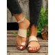 thumbnail image 3 of Women's Strappy Flat Sandals, Open Toe Anti-slip Slides, Outdoor Beach Shoes, 3 of 4