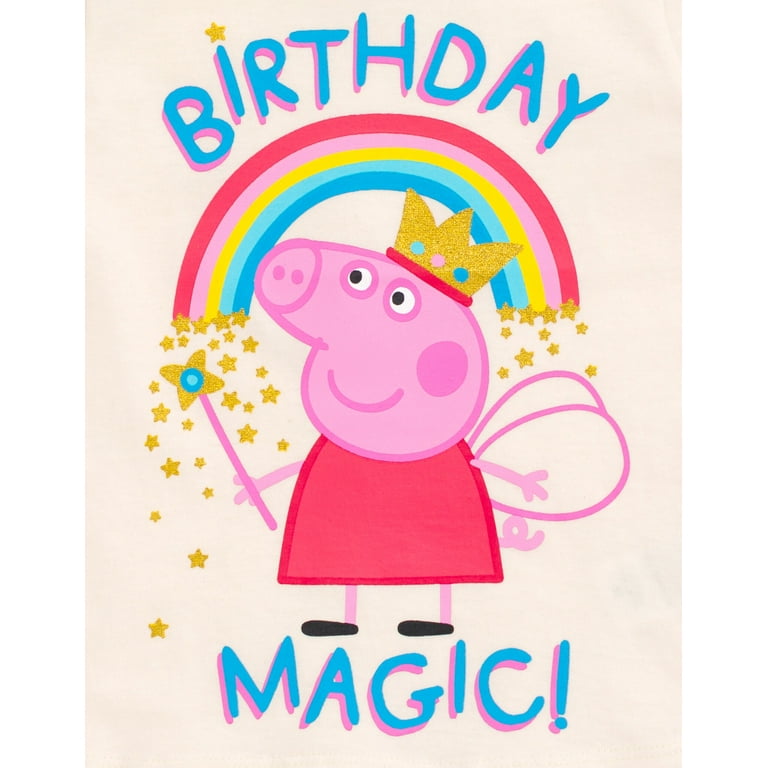 Peppa Pig Birthday T Shirt Toddler to Little Kid