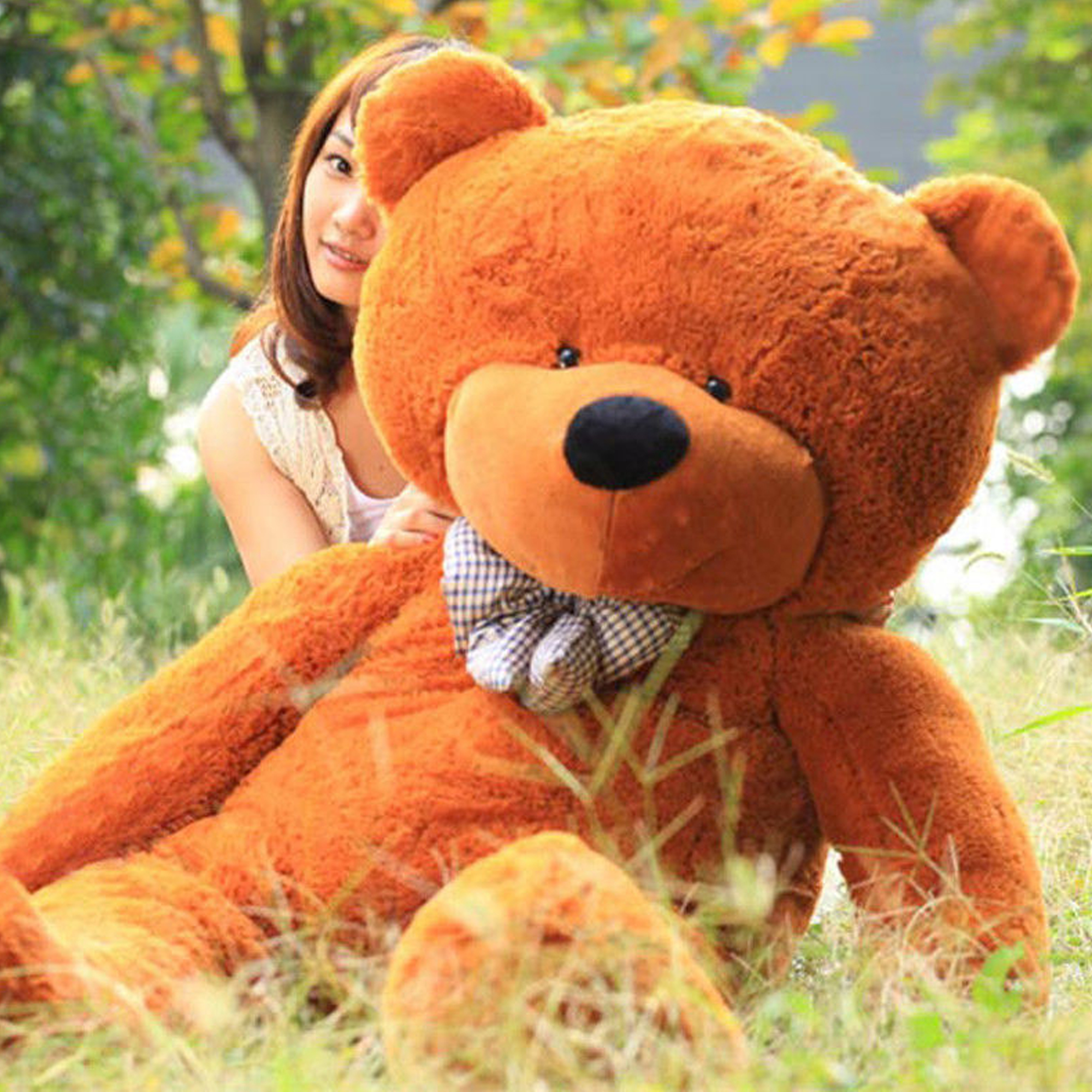 AmShibel Giant Stuffed Teddy Bear Big Bear Plush Pillow Toy Stuffed