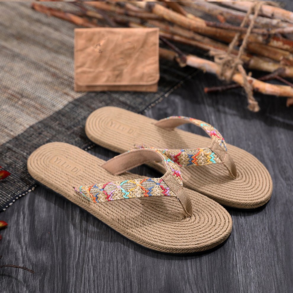 Flat Bottom Beach Pinch Antislip Sandals Ladies Summer NonSlip Flat