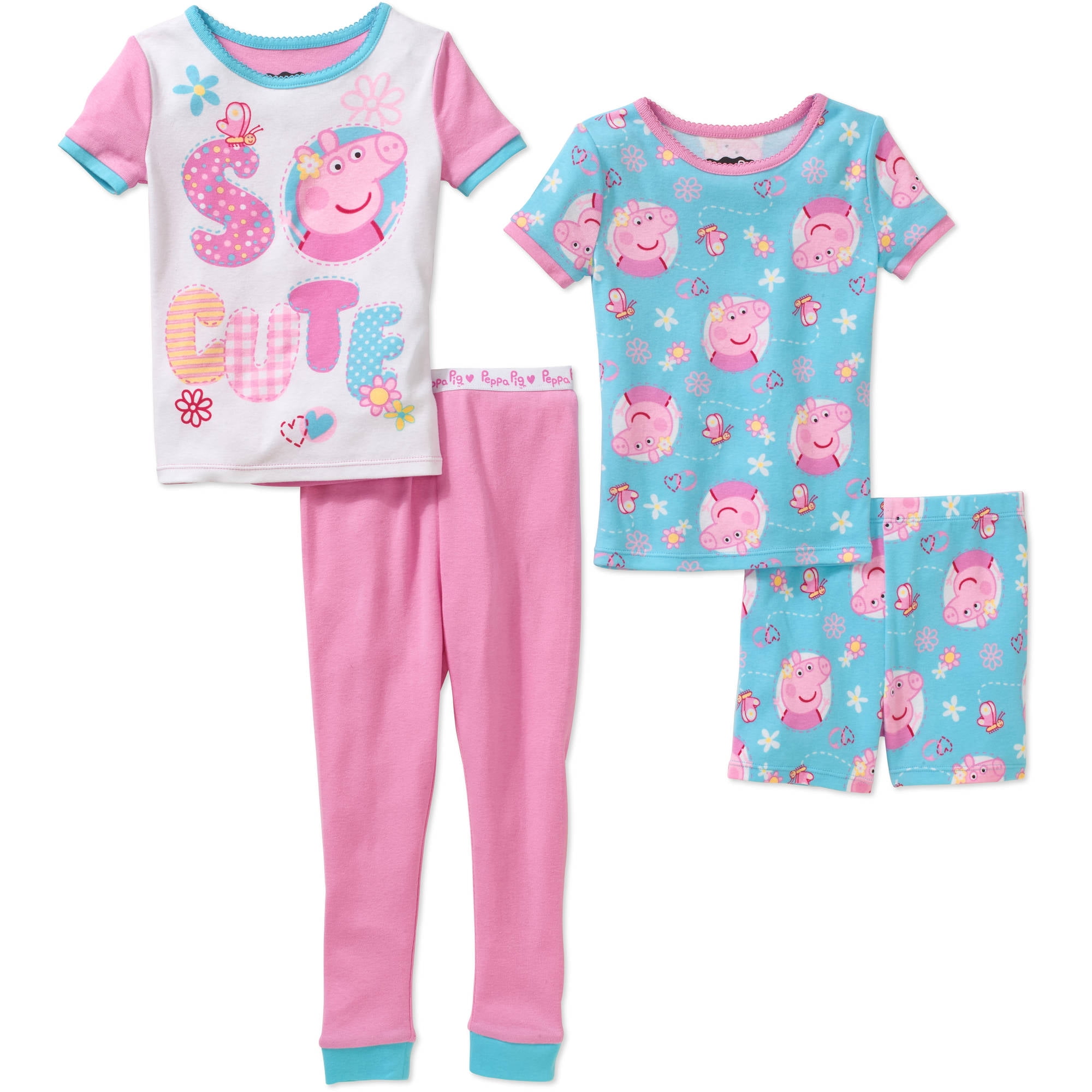 Peppa Pig Peppa Pig Toddler Girl Tight Fit Pajama