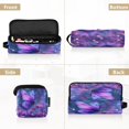 thumbnail image 5 of Hair Tool Organizer Bag with Heat Resistant Mat Removable Travel Storage Case for Hot Air Brushes Curling Irons Butterfly with Glowing Wings, 5 of 8