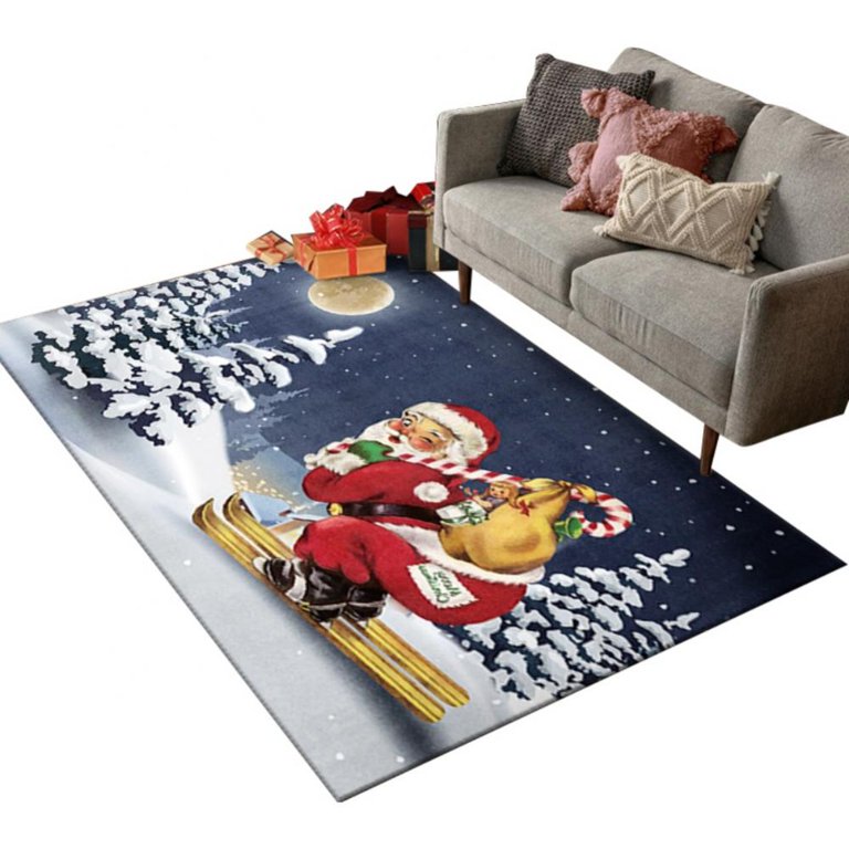 Christmas Santa Claus Area Rug Large Floor Mats for Living Room Bedroom  Decor Carpet Soft Kids Room Play - AliExpress