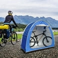 thumbnail image 2 of Outdoor Waterproof Bicycle Storage Shed, Heavy Duty Bike Tent, Space Saving, Garden Tool Storage Cover, Backpack, Shelter (Black), 2 of 5