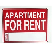 9"X12" "APARTMENT FOR RENT" Plastic Signage Sign-1CT