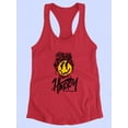thumbnail image 3 of Graffiti Style Melty Face Racerback Tank Women -Image by Shutterstock, Female Small, 3 of 4