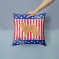 thumbnail image 2 of Carolines Treasures BB3325PW1414Patriotic Caucasian Shepherd Dog Fabric Decorative Pillow, 2 of 4