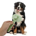thumbnail image 2 of Unique Bargains 1 Pc Durable Oval Pet Grooming Brush for Dog for Cat 7.28"x3.9"x1.81" Green, 2 of 6