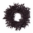 thumbnail image 2 of Leutsin Fall Wreath for Front Door, 24" Large Artificial Boxwood Leaves Outdoor Autumn Wreath for Home, Farmhouse Wall Porch Window Thanksgiving Day Harvest Festival Decor, 2 of 6