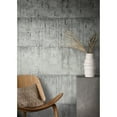 thumbnail image 4 of Galerie Wallcoverings  Air Collection Metallic Aged Concrete Textured Wallpaper Roll Silver - 33 feet long x 27.5 inches wide, 4 of 5