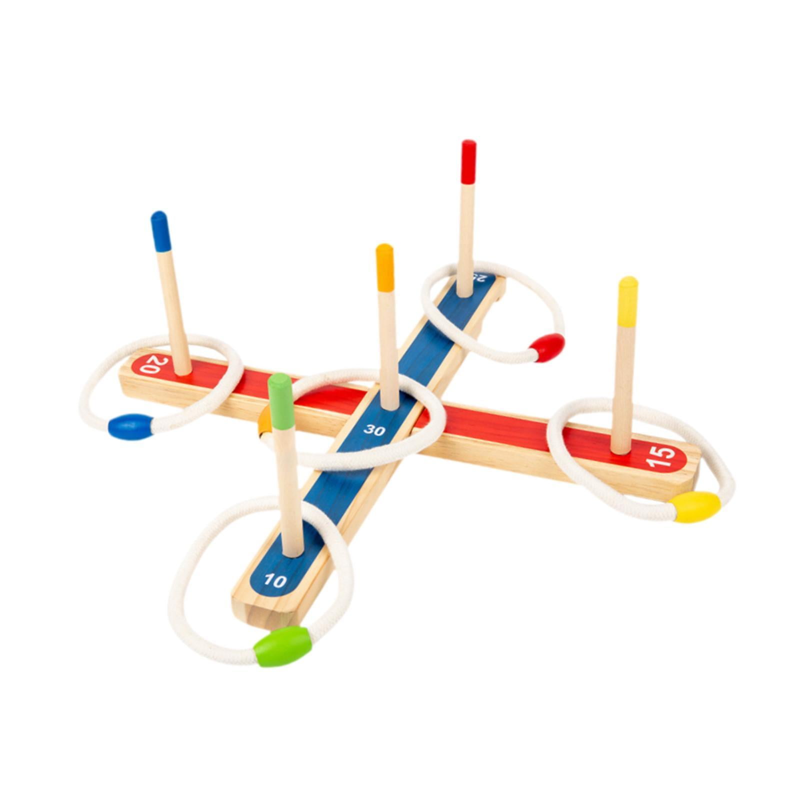 Wswqop Ring Tossing Game Sports Toys Interactive Ring Hook Game for Outdoor Lawn Garden