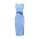 thumbnail image 4 of Vestido largo sin mangas para mujer: corte delantero, cordón, cintura alta, mezcla de poliéster, informal/noche, S-XL, 4 of 6
