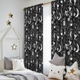 thumbnail image 5 of Blackout Kids Curtains,Black Tarot Moon Moth Pattern Childrens Insulated Curtains Set Of 2,Bedroom Essentials,Toddler Room Decor 52x84in(132x213cm), 5 of 5