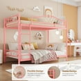 thumbnail image 1 of GloryStar Space-Saving Twin Over Twin Metal Bunk Bed, Sturdy 400 lbs Capacity with Ladder, Full Safety Rails, Quiet Design & Easy Assembly, 1 of 7
