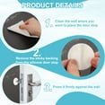 thumbnail image 4 of 8 Pcs 2 Inch Door Stoppers for Wall Protector Silicone Door Knob Bumpers White, 4 of 6