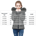 thumbnail image 5 of purcolt Girls Winter Coat Quilted Puffer Jacket Warm Parka with Removable Hood Insulated Outerwear 5-14 Years, 5 of 5