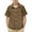 Brown, variant on JTSRKL Boys Girls Hawaii Shirts Cool Summer Casual Solid Color Blouse Short Sleeve Button Down Collared Dress Shirt Tops with Pockets Blue 12-13 Years