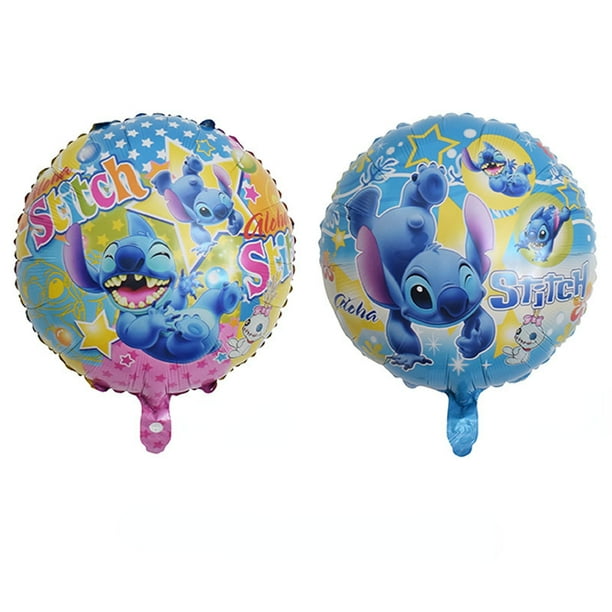 Disney Lilo & Stitch decoración de fiesta de cumpleaños temática globo de látex de helio de dibujos animados suministros para fiesta de bienvenida de bebé juguetes para niños regalos