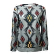 thumbnail image 4 of Moda mujer manga larga impresa damas o-cuello blusa tops camisetas sudadera Pompotops gfhjh18786, 4 of 4