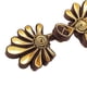 thumbnail image 3 of 5 pares de vestidos chinos hechos de crisantemo con cierre de nudo de rana café y oro, 3 of 9