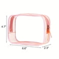 thumbnail image 2 of Bolsa transparente para maquillaje buminee, bolsa de aseo aprobada por la TSA, 2 of 2