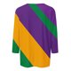 thumbnail image 4 of RKSTN Mardi Gras 3/4 Sleeve T Shirts for Women Top Oversized Crewneck Carnival Mask Print 3/4 Length Sleeve Shirt Womens Casual Round Neck Mask Tuesday Carnival Party Three Quarter Sleeve Tee Shirt, 4 of 5