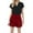 Red, variant on TSADFHJI Skirts for Women High Waist Women's Carnival Color Contrasting Elastic Spicy Girl Bead Shining Shorts S Red