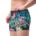 thumbnail image 4 of Disketp Watercolor Mandala Men'S Boxer Briefs,Soft And Breathable Cotton Underwear With Comfortflex Waistband, 4 of 9