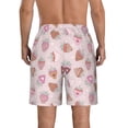 thumbnail image 3 of Naloa Strawberry Cake Men's Beach Shorts, Surfing shorts, Swim trunks, Quick Dry Swim Trunks for Surfing Beach Fun - XX-Large, 3 of 9