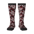 thumbnail image 2 of Picia Women Crew Soft Moisture-wicking Socks Snake And Rose Pattern Design Cotton Socks, One Size fit All, 2 of 9