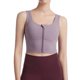 thumbnail image 1 of con cremallera frontal para mujer, cómodo acolchado, XL violeta claro Hugo Sujetadores deportivos para mujer, 1 of 10