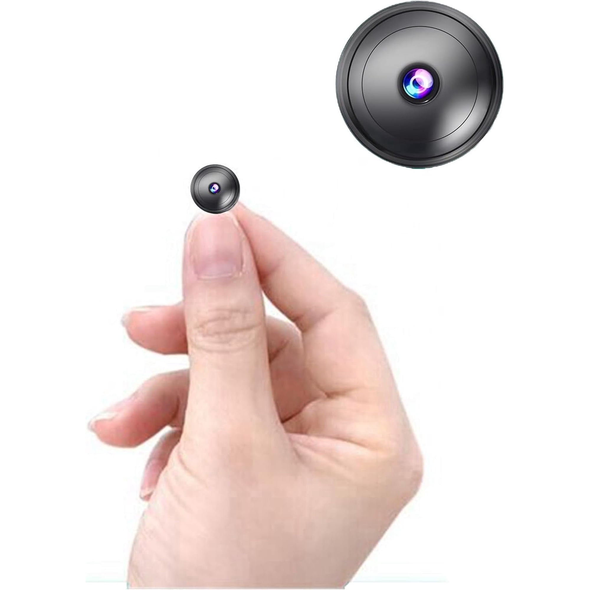 Hidden Camera with Audio/Video Mini Small Spy Cameras Home Indoor Use Night Vision Motion Detection Baby Monitor Wireless Outdoor Nanny espias ocultas WiFi Security Secret (Ultra mini)