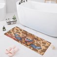 thumbnail image 7 of Cowboy American Flag Cow Bathroom Rug Non Slip Bathroom Mats Entry Door Soft Carpets for Kitchen Bedroom Living Room 39x20 inch, 7 of 7