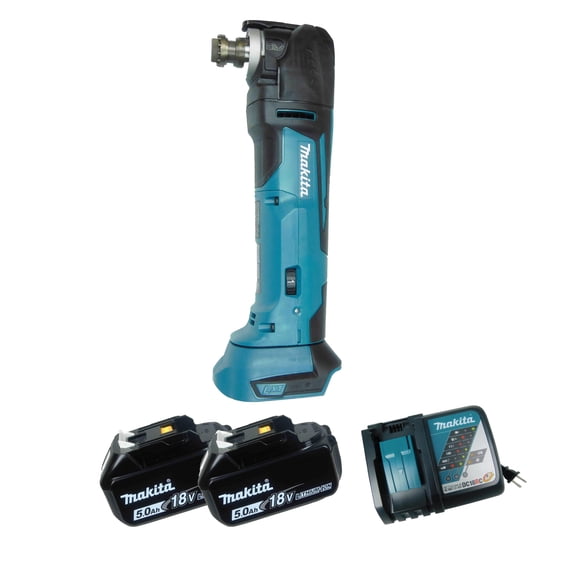 Makita XMT03Z 18V LXT Cordless Multi Tool Kit w/ (2) 5Ah Batteries, & Charger