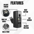 thumbnail image 2 of Lápiz soldador mini recargable USB-C con LED Penjamin, 2 of 8