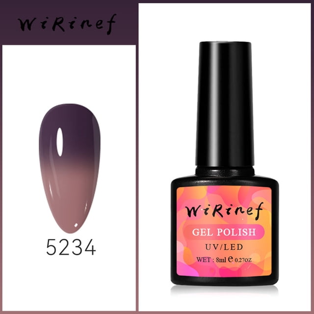 mtvxesu Nail Gel Color Changing Gel Nail Lacquer Temperature Change Gel Nail Lacquer Soak Gel Polishing Nail Art Sky Collection Gradient Nails For Nail Art DIY Home Sale